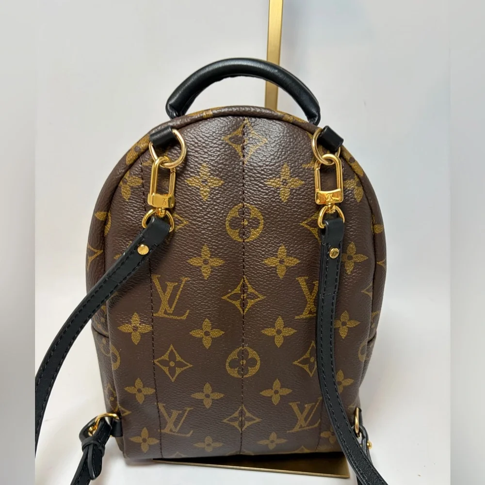 Louis Vuitton Palm Springs Mini Monogram Backpack & Crossbody w/COA